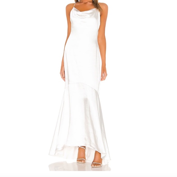 🤍 ELLIATT Revolve Aisle Dress White Gown Size Medium Bridal - Picture 1 of 10